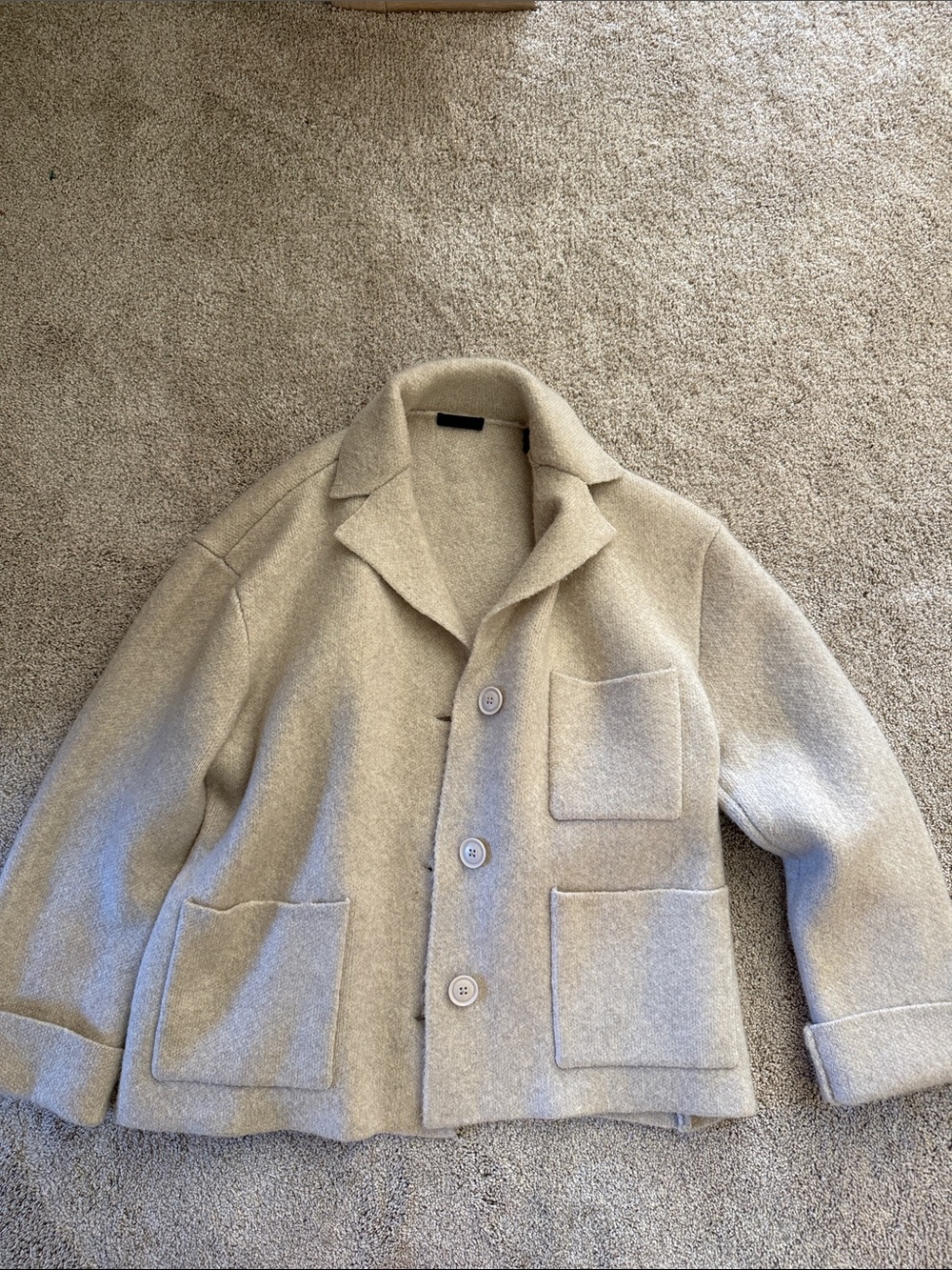 Cream Button-Up Jacket